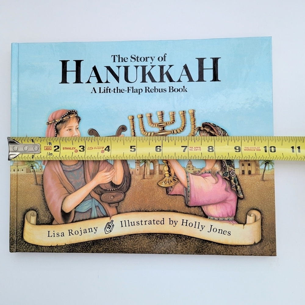 The Story of Hanukkah Children's Hardcover Book/Story Lift-the-Flap Rebus Book - Picture 7 of 10